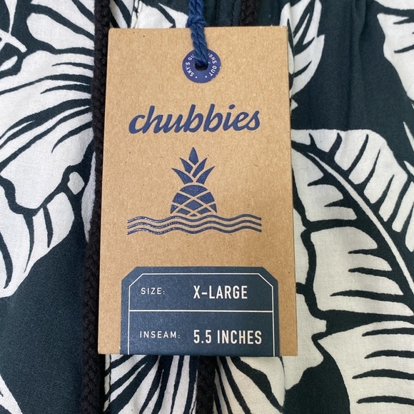 Chubbies The Visual Ferners lake Hawaiian print shorts men’s extra large NWT - Picture 3 of 6